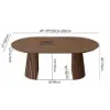 47"–79" Extendable Wood Dining Table Set with 4 Chairs