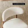 Dining Set 120-200 cm Solid Wood Extendable Dining Table with 6 Chairs