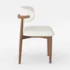 Dining Set 120-200 cm Solid Wood Extendable Dining Table with 6 Chairs