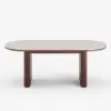Picture of 79"-95" Extendable Sintered Stone Dining Table Set with 6 Chairs