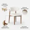 Picture of 79"-95" Extendable Sintered Stone Dining Table Set with 8 Chairs