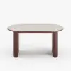 Picture of 79"-95" Extendable Sintered Stone Dining Table Set with 8 Chairs