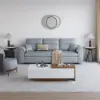 Picture of 233cm King Faux Leather Pull-out Sleeper Sofa with Storage and Side Pockets – AUD-H3223