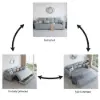 Picture of 233cm King Faux Leather Pull-out Sleeper Sofa with Storage and Side Pockets – AUD-H3223