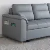Picture of 233cm King Faux Leather Pull-out Sleeper Sofa with Storage and Side Pockets – AUD-H3223