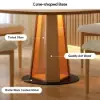46"-60" Round Extendable Wood 4-6 Seater Dining Table – Natural