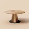 46"-60" Round Extendable Wood 4-6 Seater Dining Table – Natural