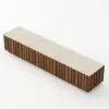 Aura 80" Ash Wood Fluted Walnut Projector TV Stand with Sintered Stone Top