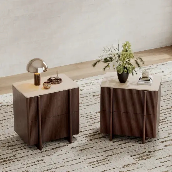 Picture of Lineva 24" 2-Drawer Nightstand, Set of 2