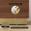 Horva 2-Drawer Walnut Nightstand with Charging Station & Sintered Stone Top, Set of 2