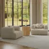 Aura Ash Wood Fluted Natural Side Table with Sintered Stone Top
