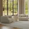Aura Ash Wood Fluted Washwhite Side Table with Sintered Stone Top
