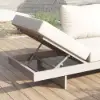 Tevara 7-Piece Outdoor Teak & Aluminium Modular Sofa Set for 6 with Ivory Cover