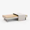 Tevara 7-Piece Outdoor Teak & Aluminium Modular Sofa Set for 6 with Ivory Cover
