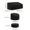 Cocaro 8-Piece Outdoor Rope Weave Swivel Sofa Set with Cover – Light Grey – AUD-H3237