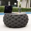Cocaro 8-Piece Outdoor Rope Weave Sofa Set with Cover