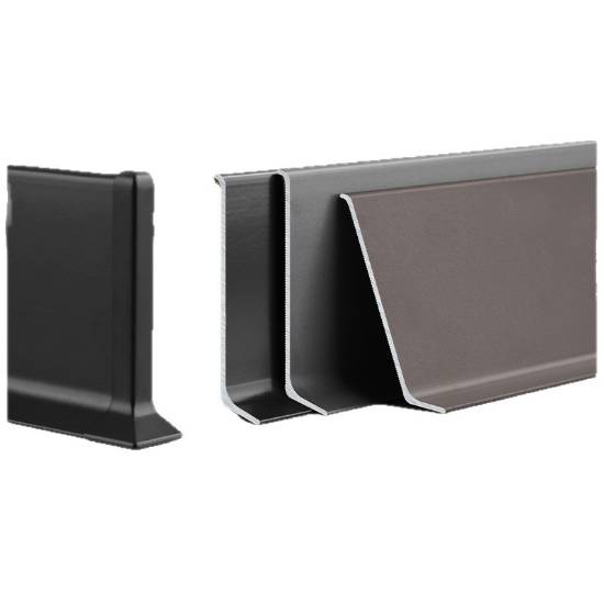 Picture of Self-Adhesive Aluminium Alloy Minimalist Metal Skirting Board 6/8cm, Stainless Steel Concealed Wall Corner Skirting