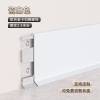 Picture of Aluminium Alloy Skirting Board 6cm/8cm, Black Slim Snap-On Metal Curved Skirting