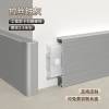 Picture of Aluminium Skirting Board, Minimalist 6cm 8/10cm Black Brushed Metal Skirting for Projects