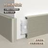 Picture of Aluminium Skirting Board, Minimalist 6cm 8/10cm Black Brushed Metal Skirting for Projects