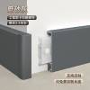 Picture of Aluminium Skirting Board, Minimalist 6cm 8/10cm Black Brushed Metal Skirting for Projects