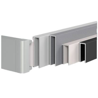 Picture of Aluminium Alloy Slim Skirting Board 3cm/4cm/6cm, Black Straight Edge Ultra-Thin Metal Skirting