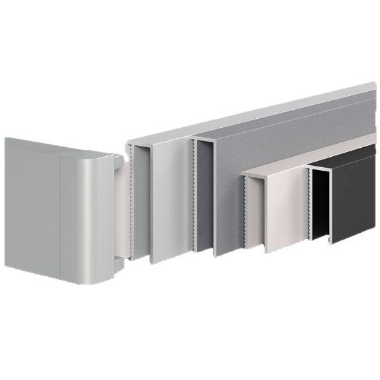 Picture of Aluminium Alloy Slim Skirting Board 3cm/4cm/6cm, Black Straight Edge Ultra-Thin Metal Skirting