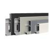 Picture of 6cm Straight Edge Brushed Aluminium Skirting Board, Clip-On, Commercial Grade