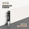 Picture of 6cm Straight Edge Brushed Aluminium Skirting Board, Clip-On, Commercial Grade