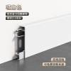 Picture of 6cm Straight Edge Brushed Aluminium Skirting Board, Clip-On, Commercial Grade