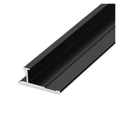Aluminium Alloy Wall Panel Edge Trim, H-Profile Metal Clip Trim for Integrated Wall Panels