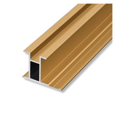 Aluminium Alloy H-Profile Edge Trim for Wood Veneer, Carbon Crystal Board Flush Joint Wall Panel Trim