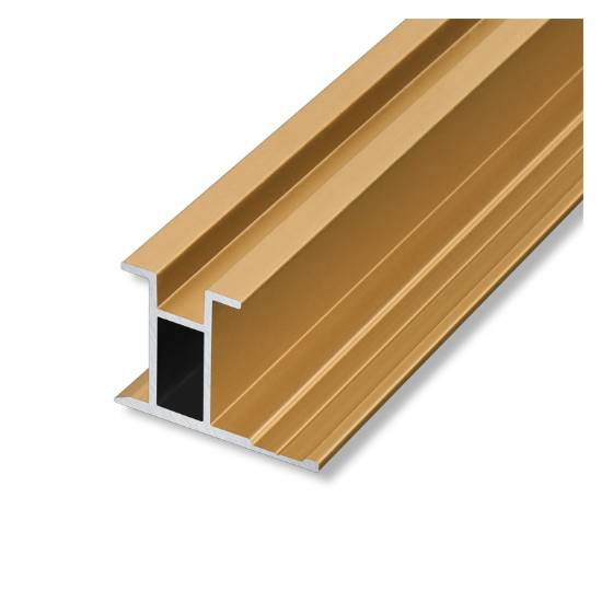 Picture of Aluminium Alloy H-Profile Edge Trim for Wood Veneer, Carbon Crystal Board Flush Joint Wall Panel Trim