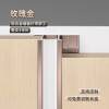 Picture of Aluminium Alloy Wall Panel LED Light Channel Trim, Recessed Concealed Wood Veneer Linear Light Profile