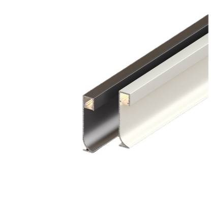 Picture of LED Illuminated Aluminium Skirting Board, Surface-Mount or Recessed Stainless Steel