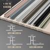 Picture of Aluminium Alloy Wall Panel H-Profile Trim, Wood Veneer Metal Edge Strip, Carbon Crystal Board Flush Joint