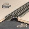 Picture of Aluminium Alloy Wall Panel H-Profile Trim, Wood Veneer Metal Edge Strip, Carbon Crystal Board Flush Joint