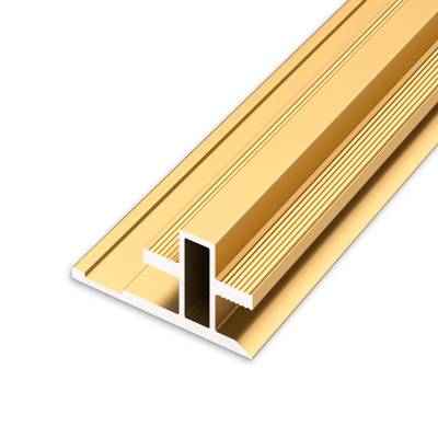 Aluminium Alloy Micro-Gap T-Shaped Strip, No-Groove, Ultra-Narrow Edge Trim for Wood Veneer Wall Panels