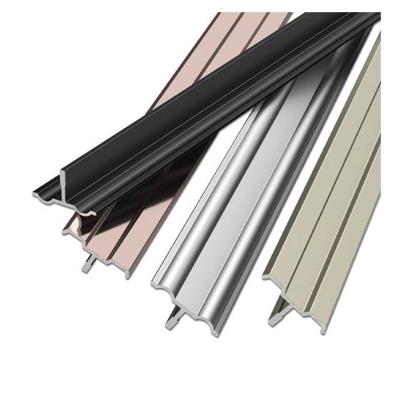 Picture of Aluminium Alloy Micro-Gap T-Shaped Strip, No-Groove, Ultra-Narrow Edge Trim for Wood Veneer Wall Panels
