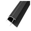 Picture of Aluminium Alloy Rounded External Corner Trim for Wood Veneer Wall Panels and Carbon Crystal Boards