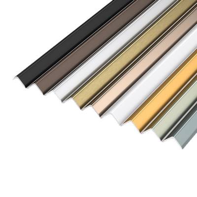 Aluminium Alloy Tile External Corner Trim, L-Shaped Metal Decorative Strip, Right-Angle Corner Guard