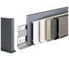 Picture of Aluminium Alloy Ultra-Thin Snap-On Metal Skirting Board 6cm/8cm, Black, Stainless Steel Option
