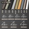 Picture of Aluminium Alloy Angled External Corner Trim for Metal Tile and Timber Floors, Carbon Crystal Wall Panels