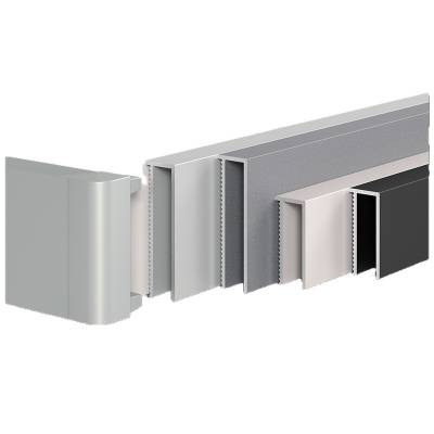 Flush Narrow Aluminium Skirting Board 2cm, Recessed Hidden Minimalist Metal Skirting