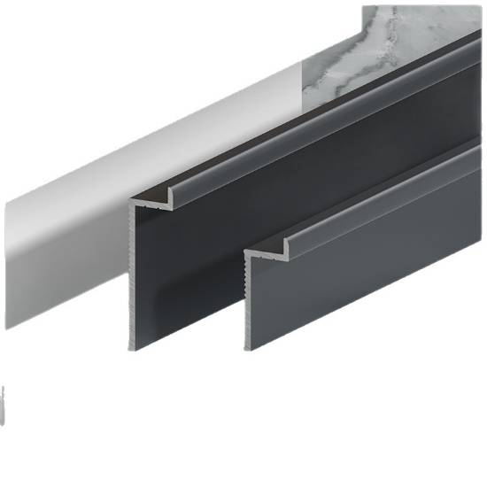 Picture of Aluminium Alloy Recessed Skirting Board for Wall Panels, Concealed Ultra-Narrow Metal Skirting