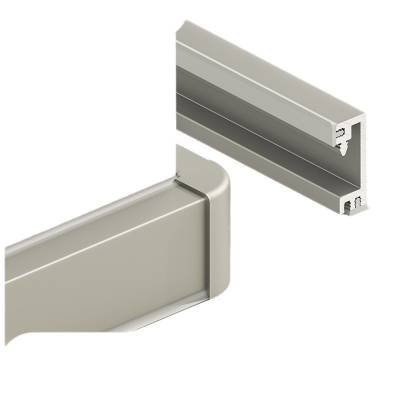 Aluminium Alloy Skirting Board 2cm, Minimalist Straight Edge, Heavy-Duty Stainless Steel Metal Skirting