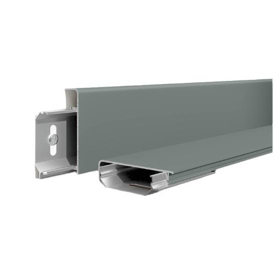 Picture of Aluminium Alloy Snap-On Slim Skirting Board, Stainless Steel Metal Right-Angle Wall Corner Skirting
