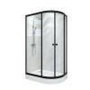 Picture of Stainless Steel Frame Curved Sliding Shower Enclosure with Ultra-Clear Toughened Glass, for Home and Hotel