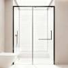 Picture of Custom Ultra Slim Soft Close Inline Shower Enclosure, Wet and Dry Separation Glass
