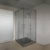 Picture of Ultra Slim Square Diagonal Opening Stainless Steel Shower Enclosure, Sliding Glass Door